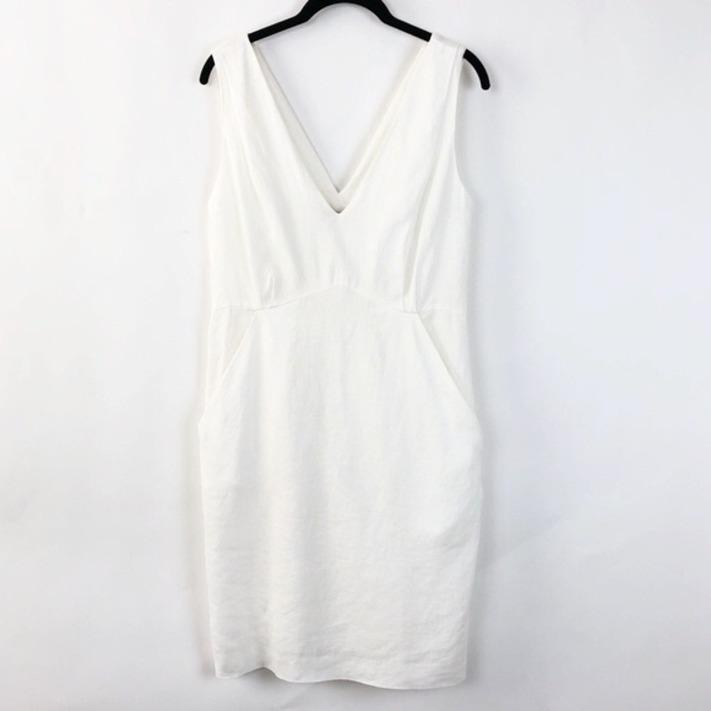 Calypso St Barth white linen sheath dress
